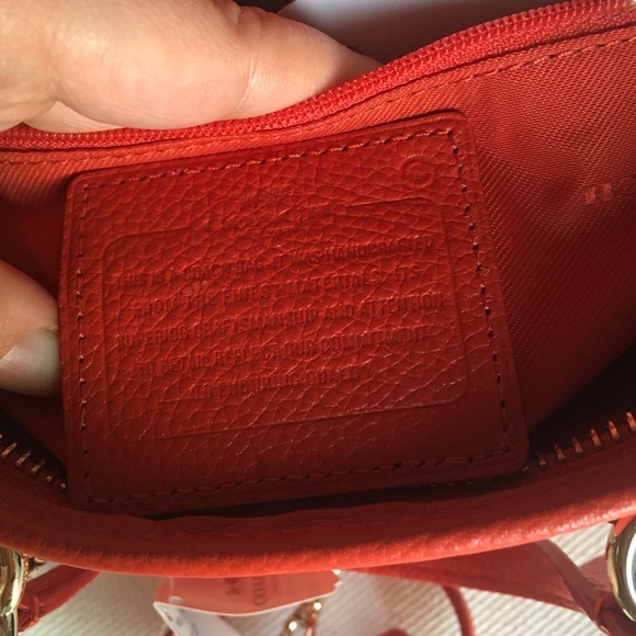 NWT Coach Mini Nolita Satchel In Polished Pebble Leather watermelon - Picture 13 of 16